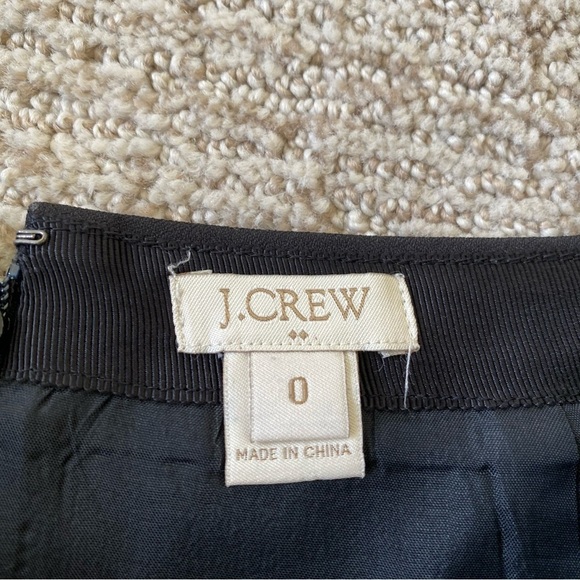 J Crew Factory Preppy Double Crepe Mini Skirt 0 - Picture 2 of 2